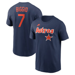 Craig Biggio Houston Astros Nike Cooperstown Collection Name & Number T-Shirt - Navy - Nike Discount