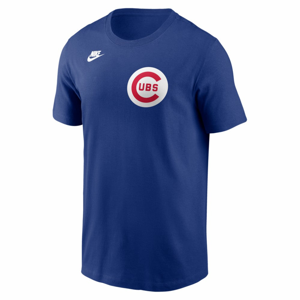 Ernie Banks Chicago Cubs Nike Cooperstown Collection Name & Number T-Shirt - Rush Blue - Nike Lifestyle