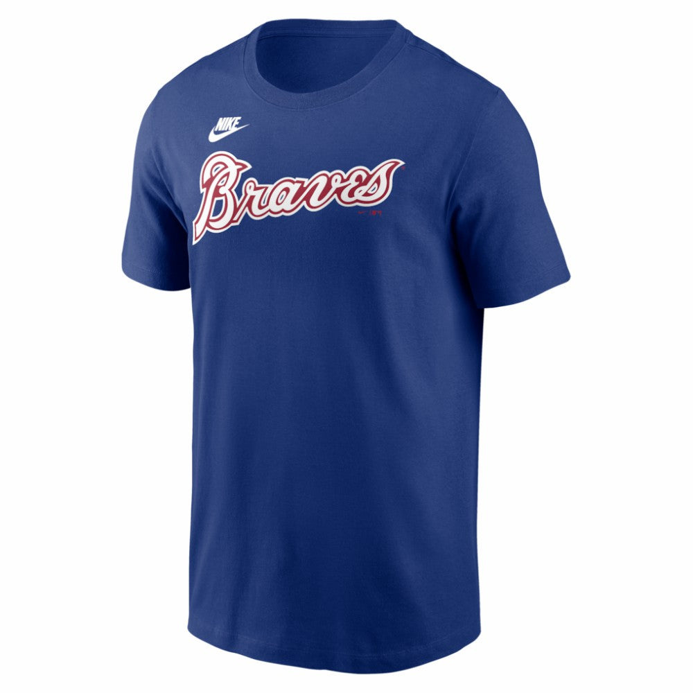 Hank Aaron Atlanta Braves Nike Cooperstown Collection Name & Number T-Shirt - Royal - Nike on Sale