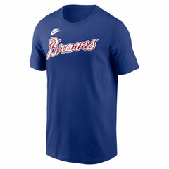 Hank Aaron Atlanta Braves Nike Cooperstown Collection Name & Number T-Shirt - Royal - Nike on Sale