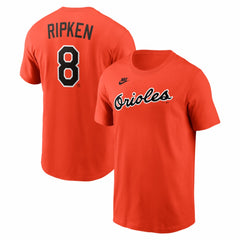 Cal Ripken Jr. Baltimore Orioles Nike Cooperstown Collection Name & Number T-Shirt - Orange - Nike on Sale