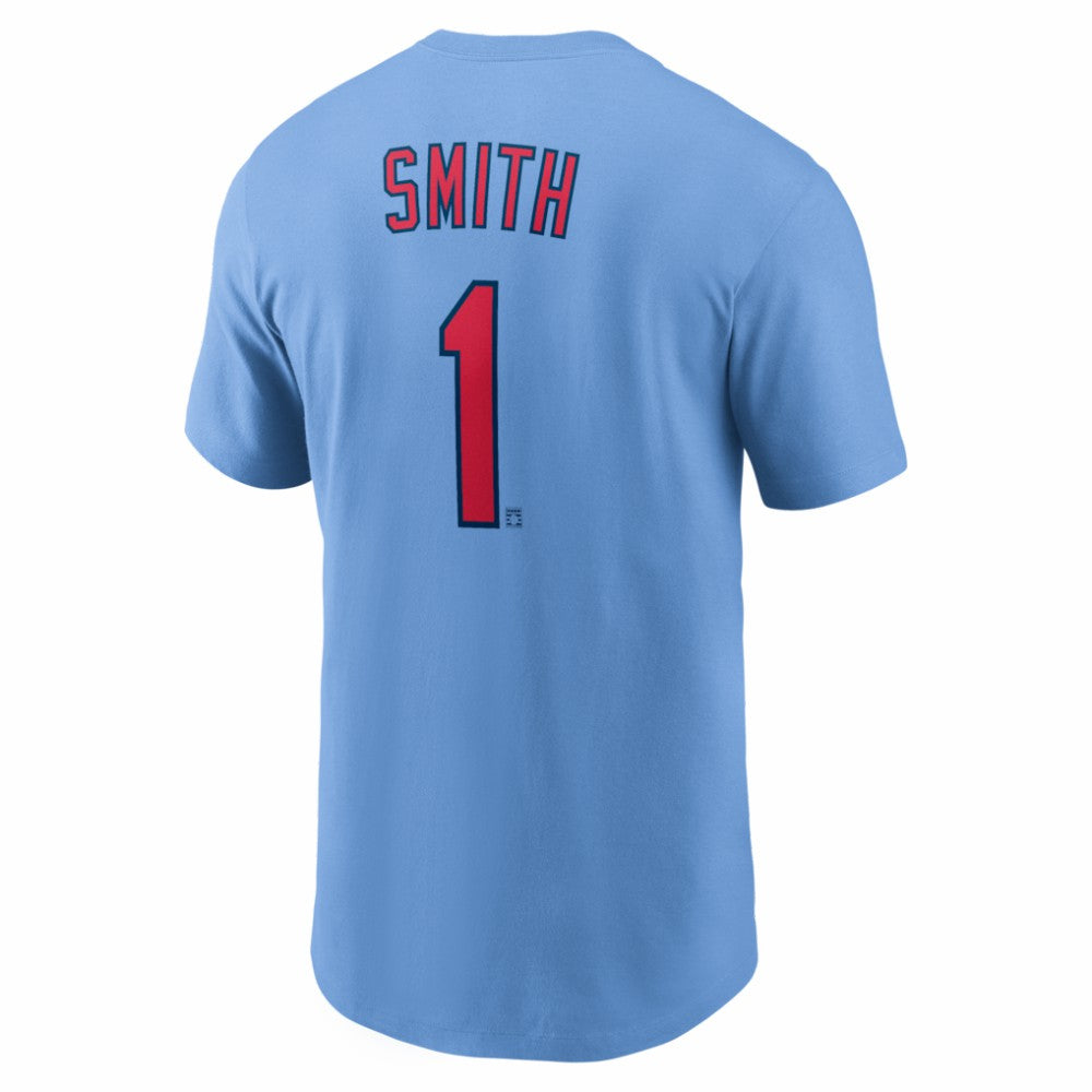 Ozzie Smith St. Louis Cardinals Nike Cooperstown Collection Name & Number T-Shirt - Light Blue - Nike Lifestyle