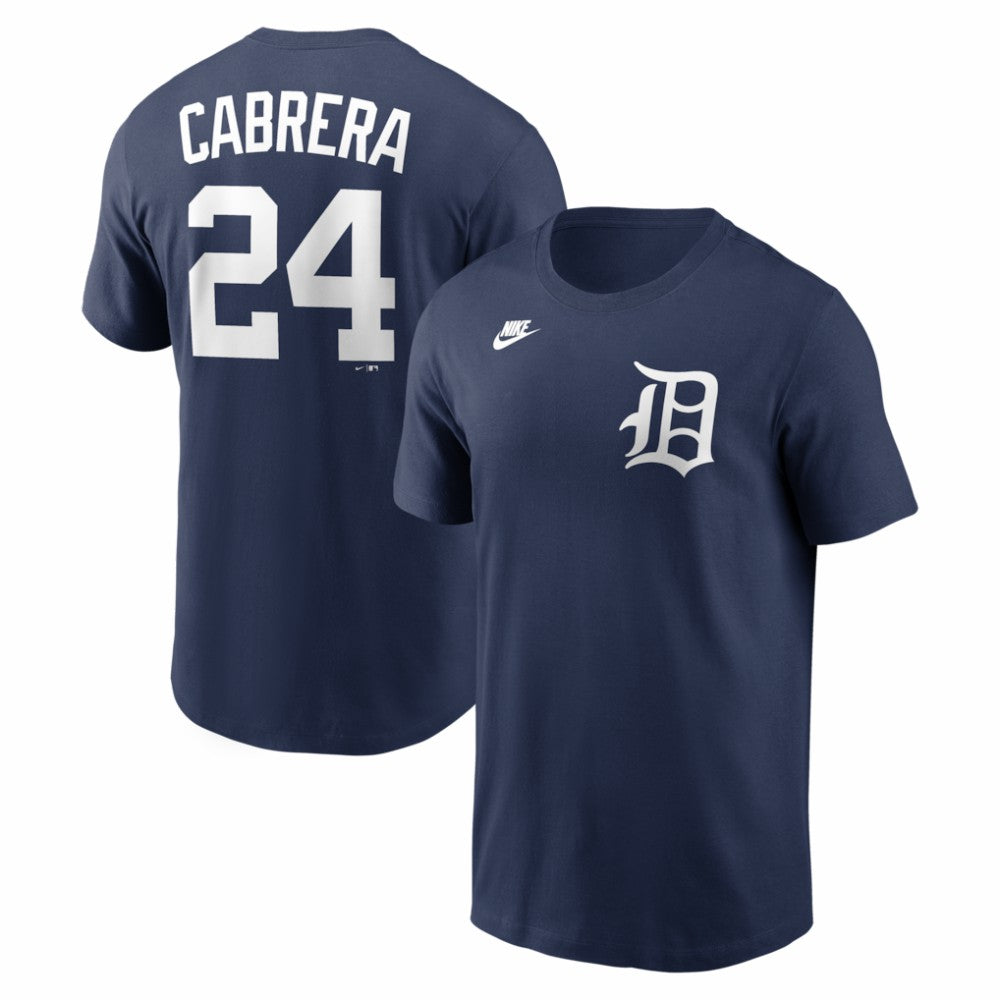 Miguel Cabrera Detroit Tigers Nike Cooperstown Collection Name & Number T-Shirt - Navy - Nike Lifestyle