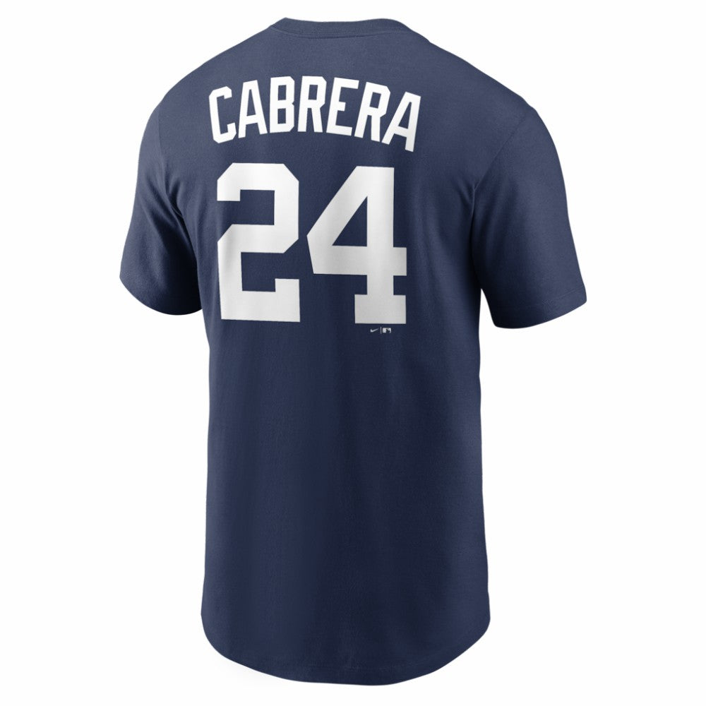Miguel Cabrera Detroit Tigers Nike Cooperstown Collection Name & Number T-Shirt - Navy - Nike Lifestyle