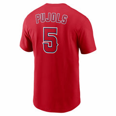 Albert Pujols Los Angeles Angels Nike Cooperstown Collection Name & Number T-Shirt - Red - Nike Discount