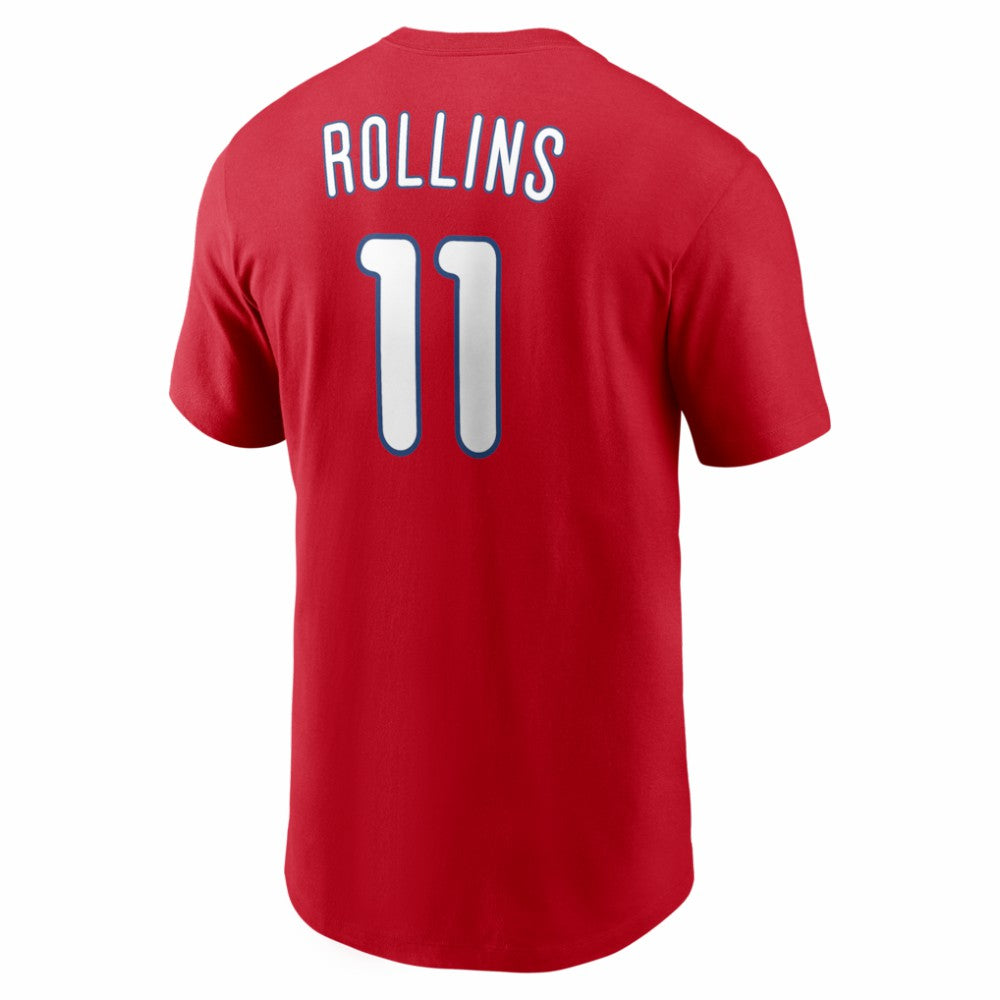 Jimmy Rollins Philadelphia Phillies Nike Cooperstown Collection Name & Number T-Shirt - Red - Nike Discount