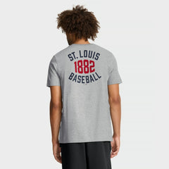 St. Louis Cardinals Nike Cooperstown 2-Hit T-Shirt - Heather Gray - Nike Sale