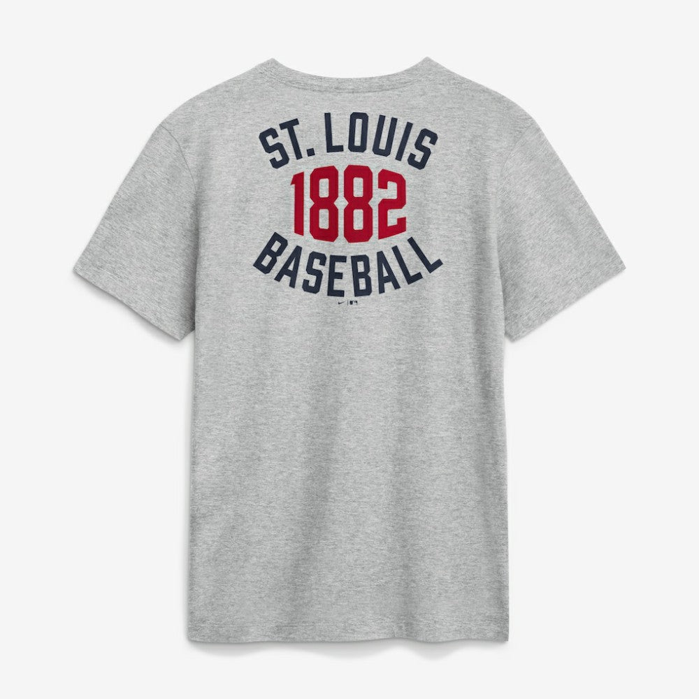 St. Louis Cardinals Nike Cooperstown 2-Hit T-Shirt - Heather Gray - Nike Sale