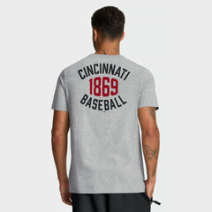 Cincinnati Reds Nike Cooperstown 2-Hit T-Shirt - Heather Gray - Nike on Sale