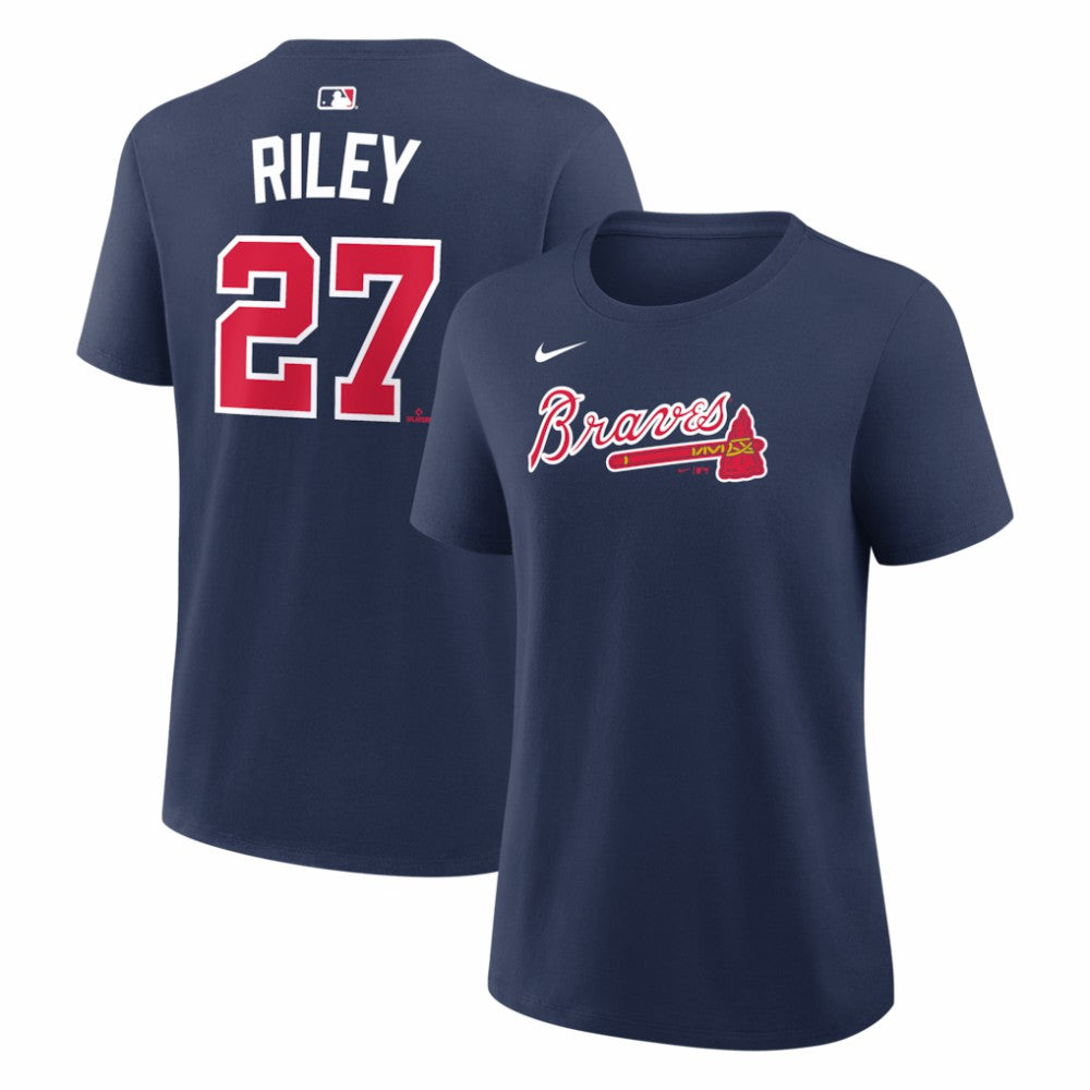 Austin Riley Atlanta Braves Nike Women's Name & Number T-Shirt - Navy - Nike on Sale
