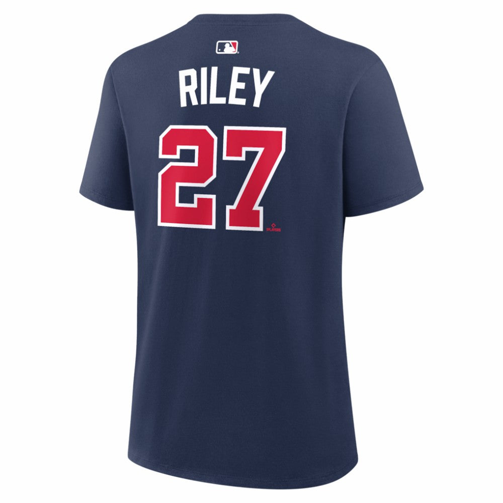 Austin Riley Atlanta Braves Nike Women's Name & Number T-Shirt - Navy - Nike on Sale