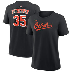 Adley Rutschman Baltimore Orioles Nike Women's Name & Number T-Shirt - Black - Nike Lifestyle