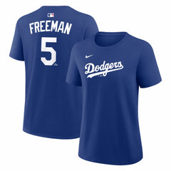Freddie Freeman Los Angeles Dodgers Nike Women's Name & Number T-Shirt - Royal - Nike Lifestyle