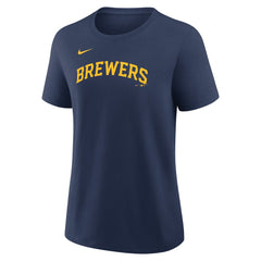 Christian Yelich Milwaukee Brewers Nike Women's Name & Number T-Shirt - Navy - Nike Discount