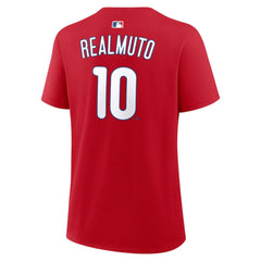 J.T. Realmuto Philadelphia Phillies Nike Women's Name & Number T-Shirt - Red - Nike Discount
