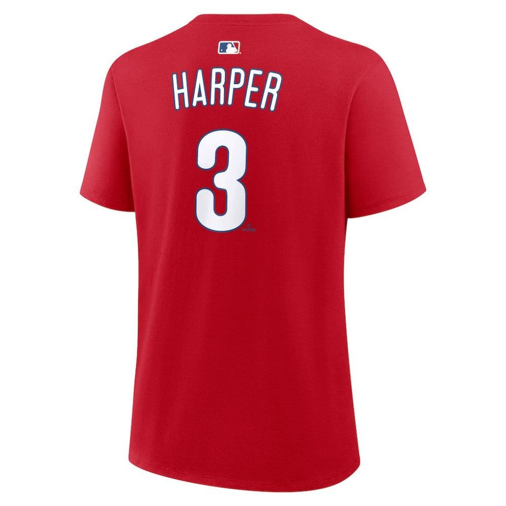 Bryce Harper Philadelphia Phillies Nike Women's Name & Number T-Shirt - Red - Nike Lifestyle
