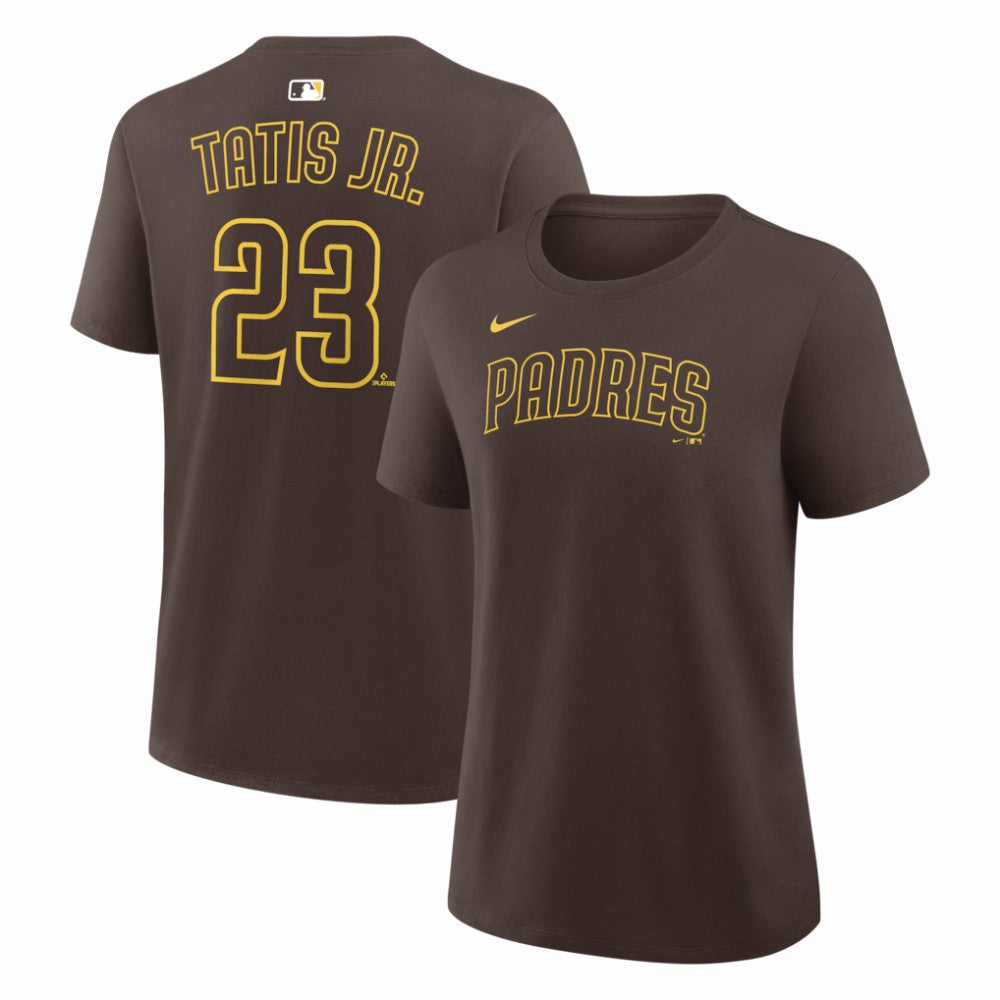 Fernando Tatis Jr. San Diego Padres Nike Women's Name & Number T-Shirt - Brown - Nike Lifestyle