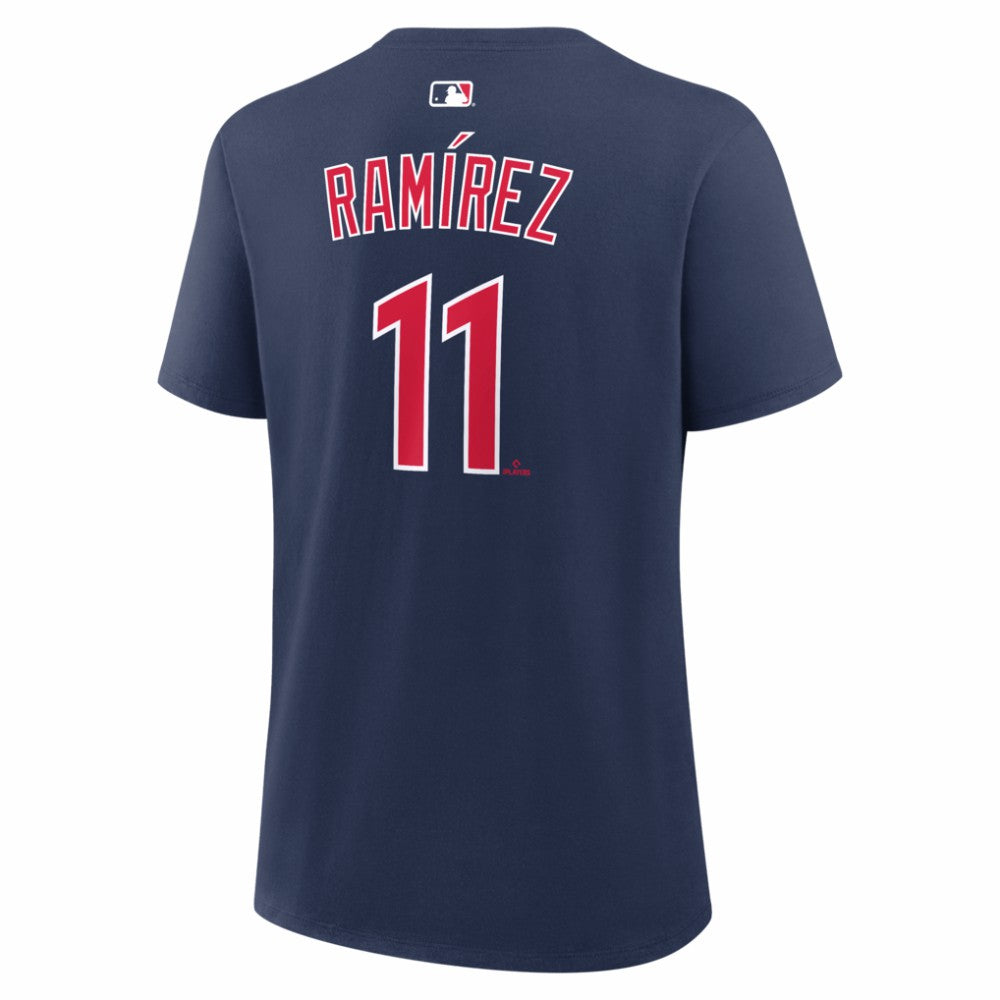 José Ramírez Cleveland Guardians Nike Women's Name & Number T-Shirt - Navy - Nike Discount