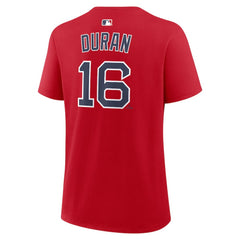 Jarren Duran Boston Red Sox Nike Women's Name & Number T-Shirt - Red - Nike Online