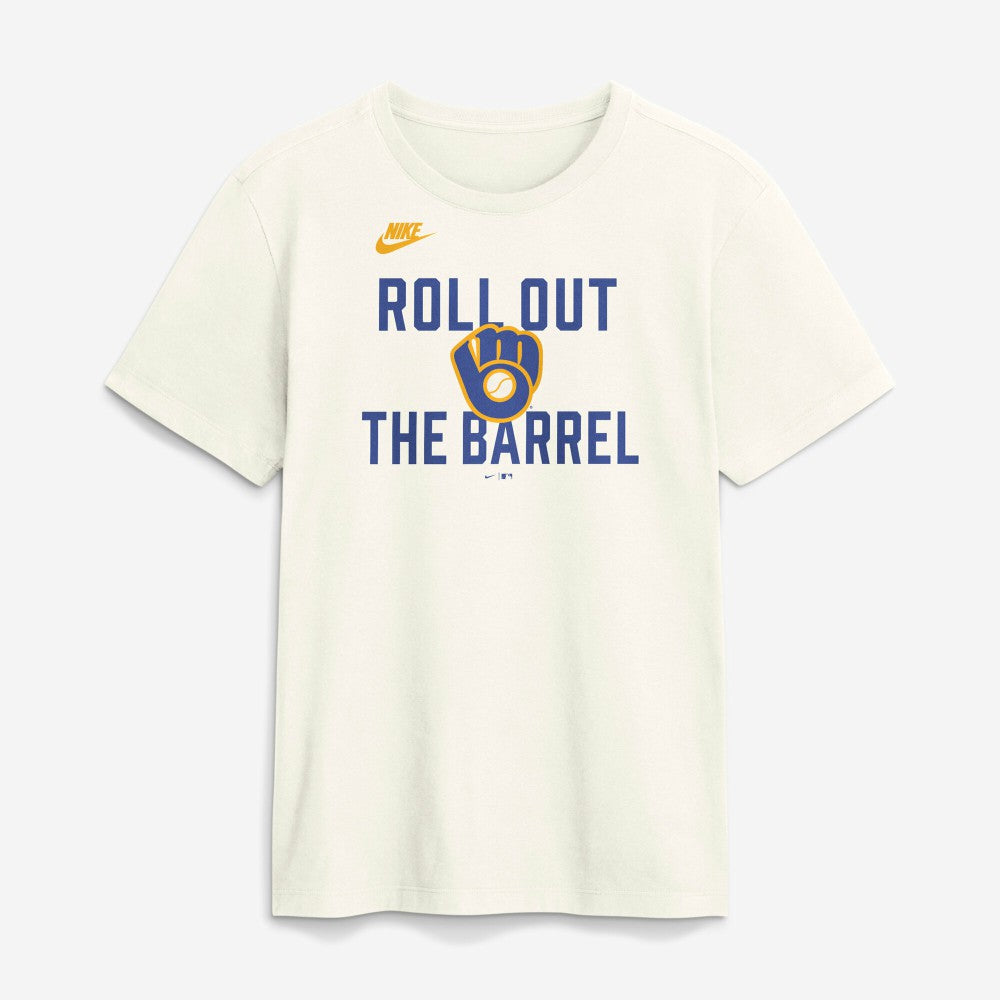 Milwaukee Brewers Nike Cooperstown Collection ‘70s Inspired T-Shirt - Cream - Nike Discount