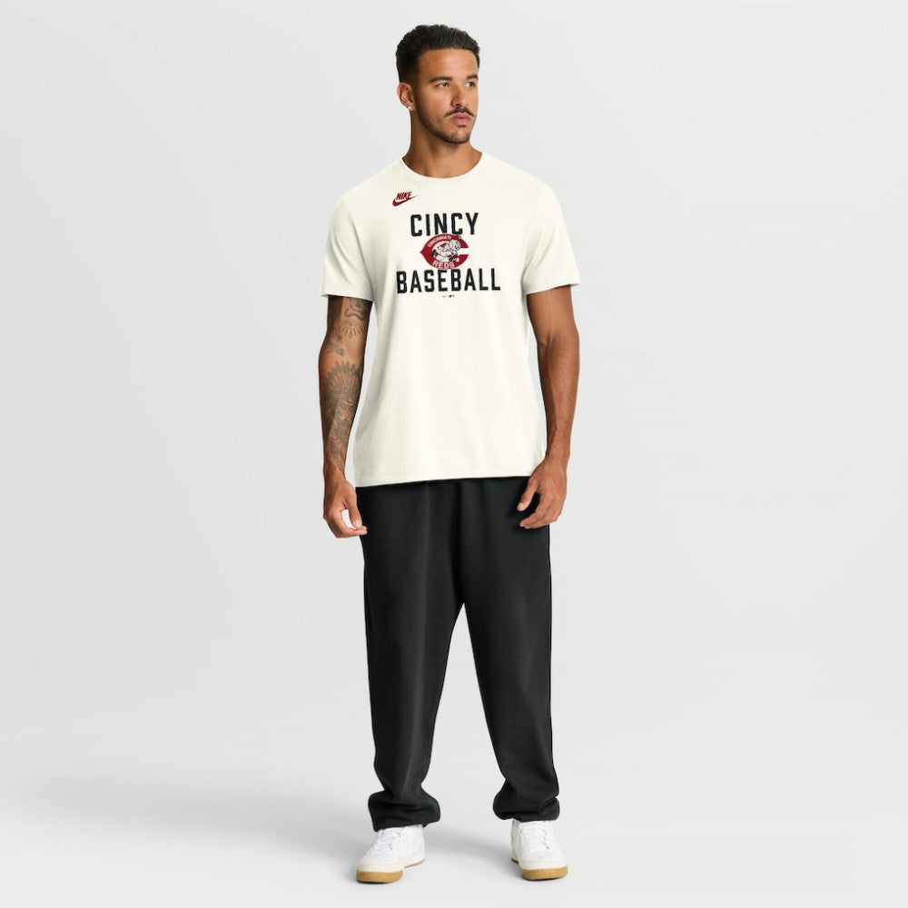 Cincinnati Reds Nike Cooperstown Collection ‘70s Inspired T-Shirt - Cream - Nike on Sale