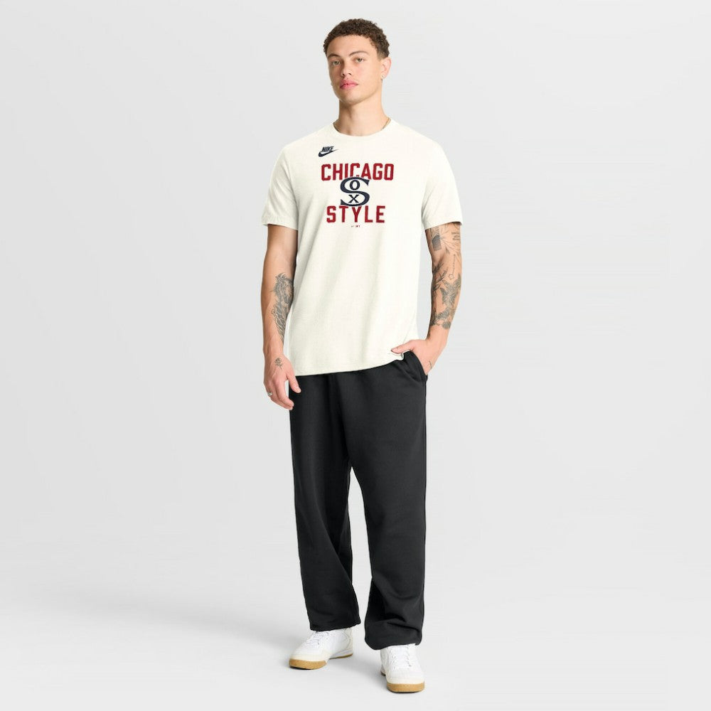 Chicago White Sox Nike Cooperstown Collection ‘70s Inspired T-Shirt - Cream - Nike Lifestyle
