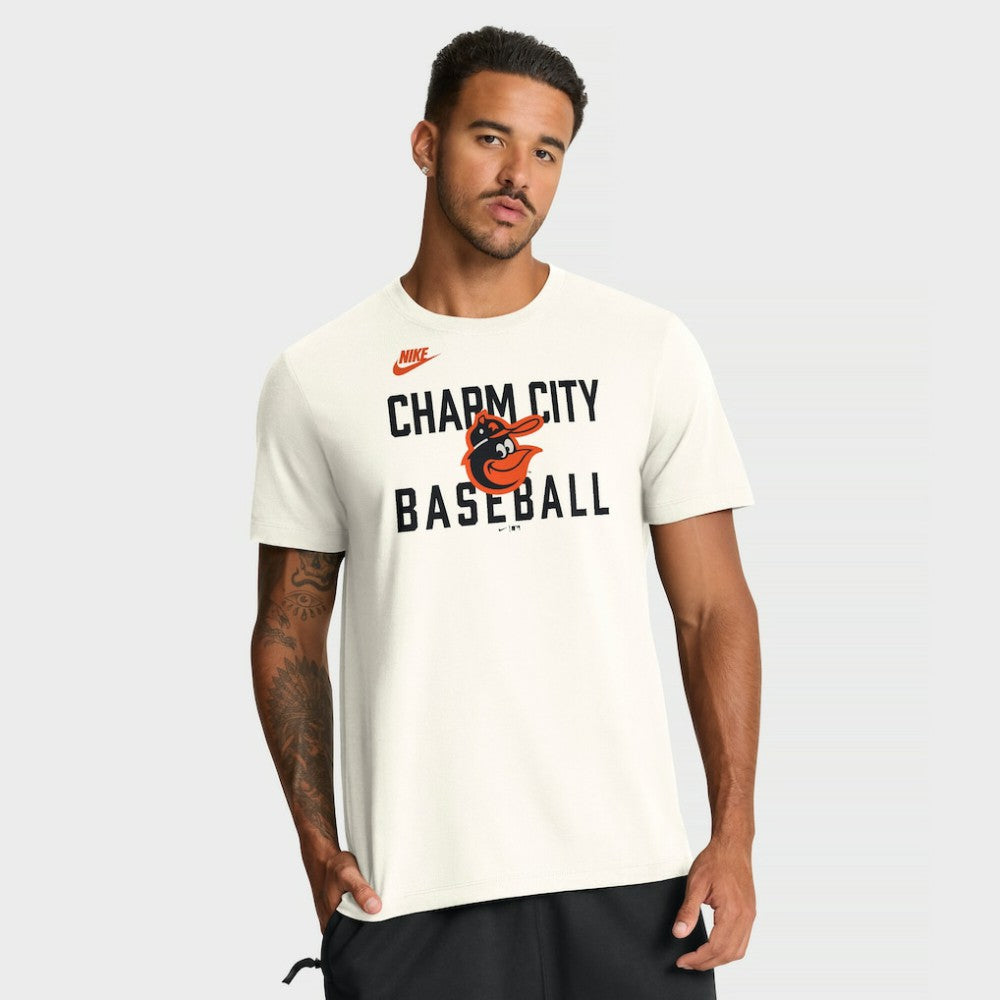 Baltimore Orioles Nike Cooperstown Collection ‘70s Inspired T-Shirt - Cream - Nike Discount