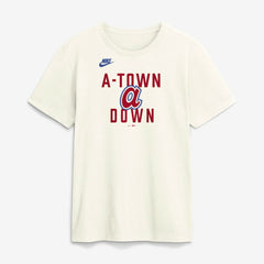 Atlanta Braves Nike Cooperstown Collection ‘70s Inspired T-Shirt - Cream - Nike on Sale