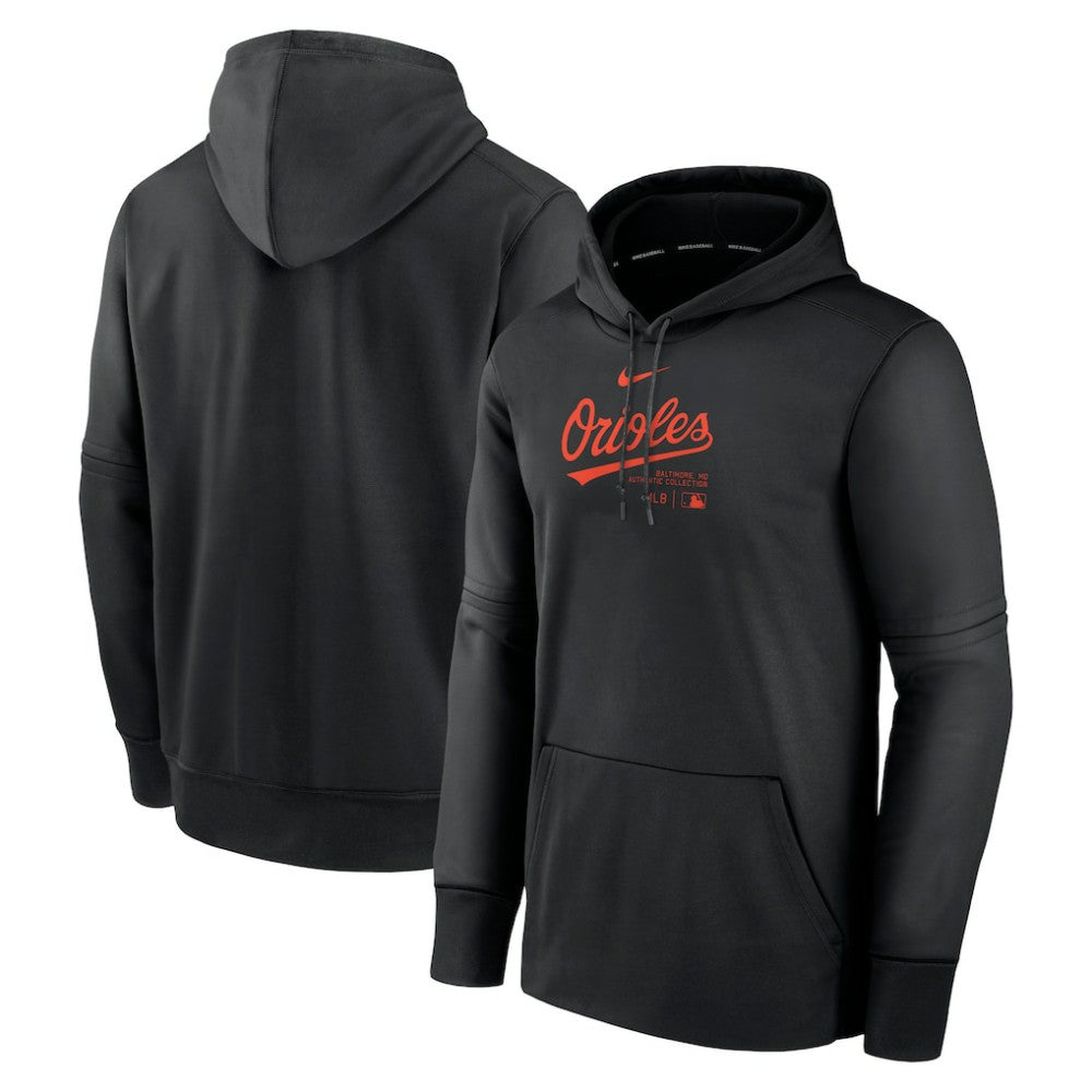 Baltimore Orioles Nike Authentic Collection Practice Performance Pullover Hoodie - Black - Nike on Sale