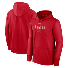 Los Angeles Angels Nike Authentic Collection Practice Performance Pullover Hoodie - Red - Nike Online