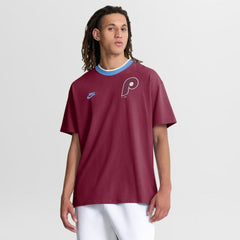 Philadelphia Phillies Nike Cooperstown Collection Ringer T-Shirt - Burgundy - Nike Lifestyle