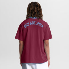 Philadelphia Phillies Nike Cooperstown Collection Ringer T-Shirt - Burgundy - Nike Lifestyle