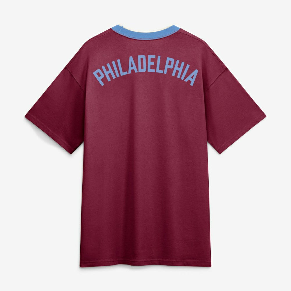 Philadelphia Phillies Nike Cooperstown Collection Ringer T-Shirt - Burgundy - Nike Lifestyle