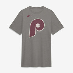 Philadelphia Phillies Nike Cooperstown Logo Tri-Blend T-Shirt - Heather Charcoal - Nike on Sale