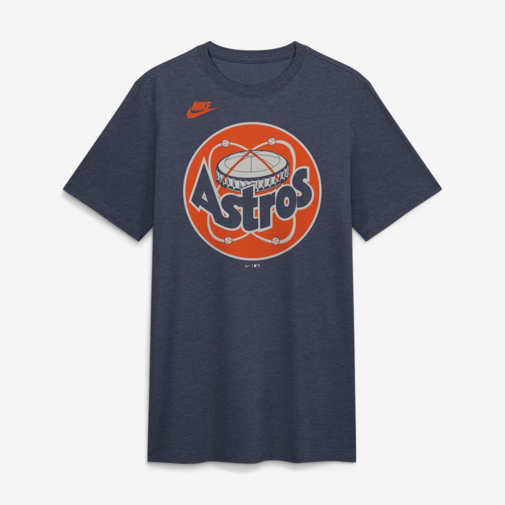 Houston Astros Nike Cooperstown Logo Tri-Blend T-Shirt - Heather Navy - Nike Lifestyle