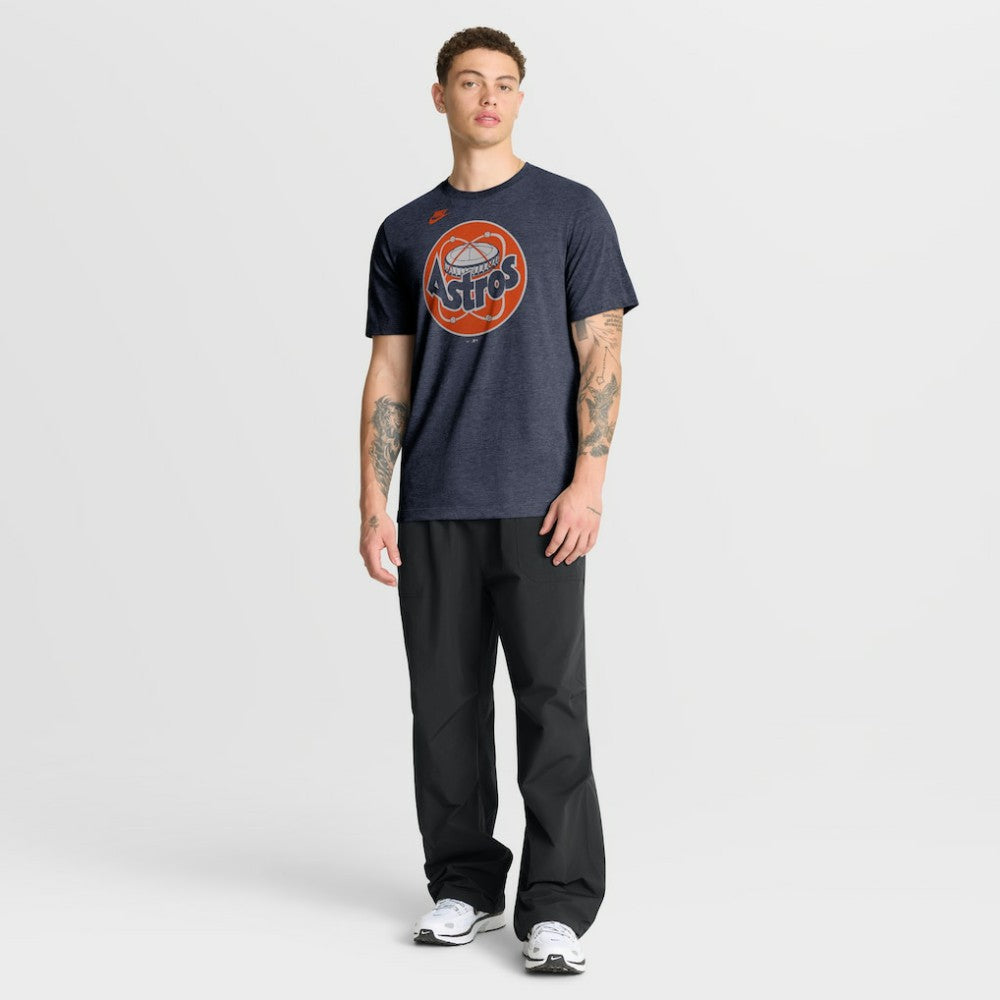 Houston Astros Nike Cooperstown Logo Tri-Blend T-Shirt - Heather Navy - Nike Lifestyle