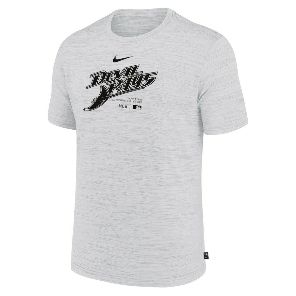 Tampa Bay Rays Nike Authentic Collection Velocity Performance Practice T-Shirt - Ash - Nike Lifestyle
