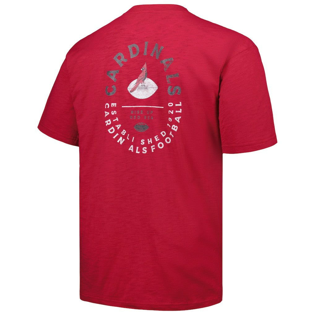 Arizona Cardinals Profile Big & Tall Two-Hit Throwback T-Shirt Cardinal