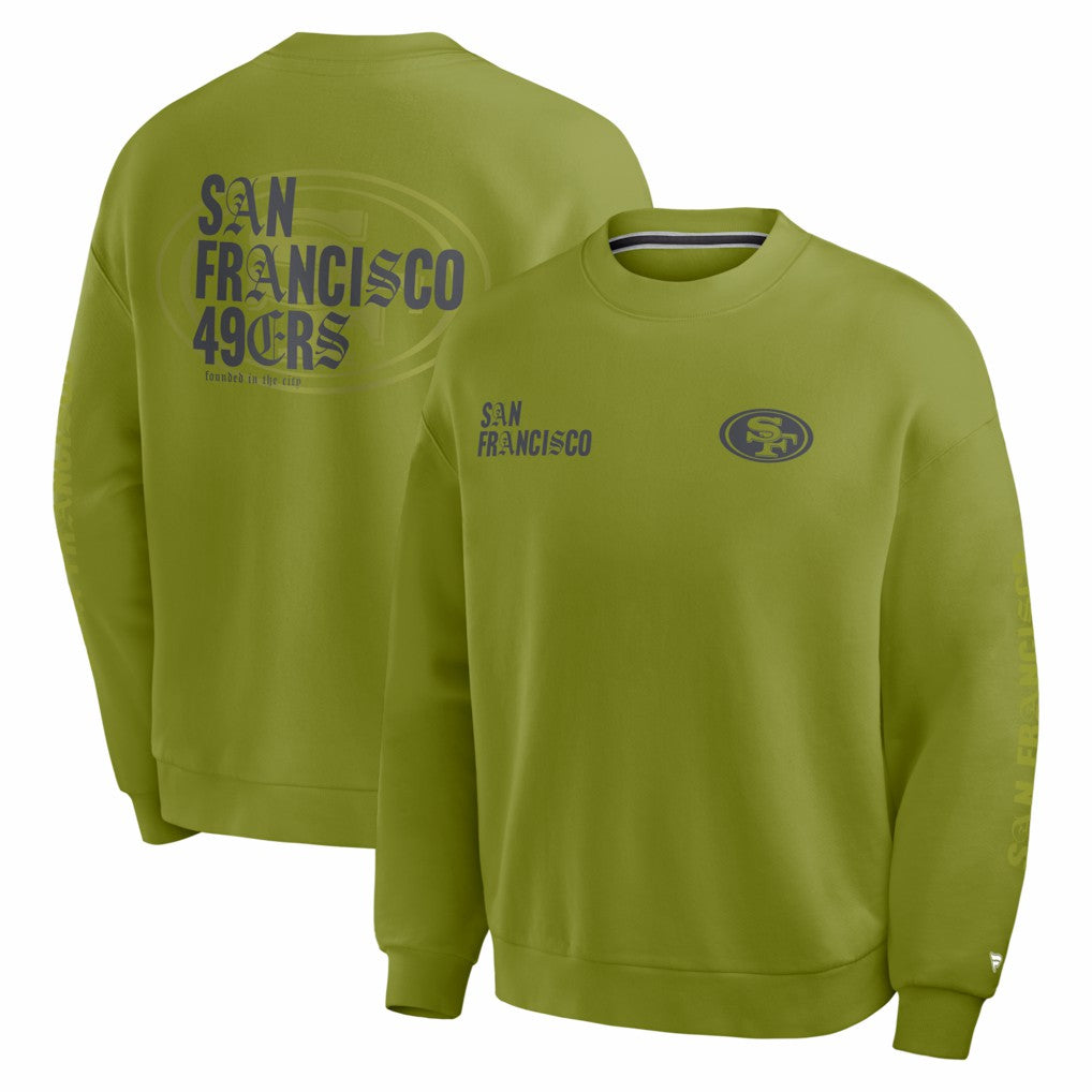 Fanatics San Francisco 49ers Oversized Type Play Multi Sweatshirt Green