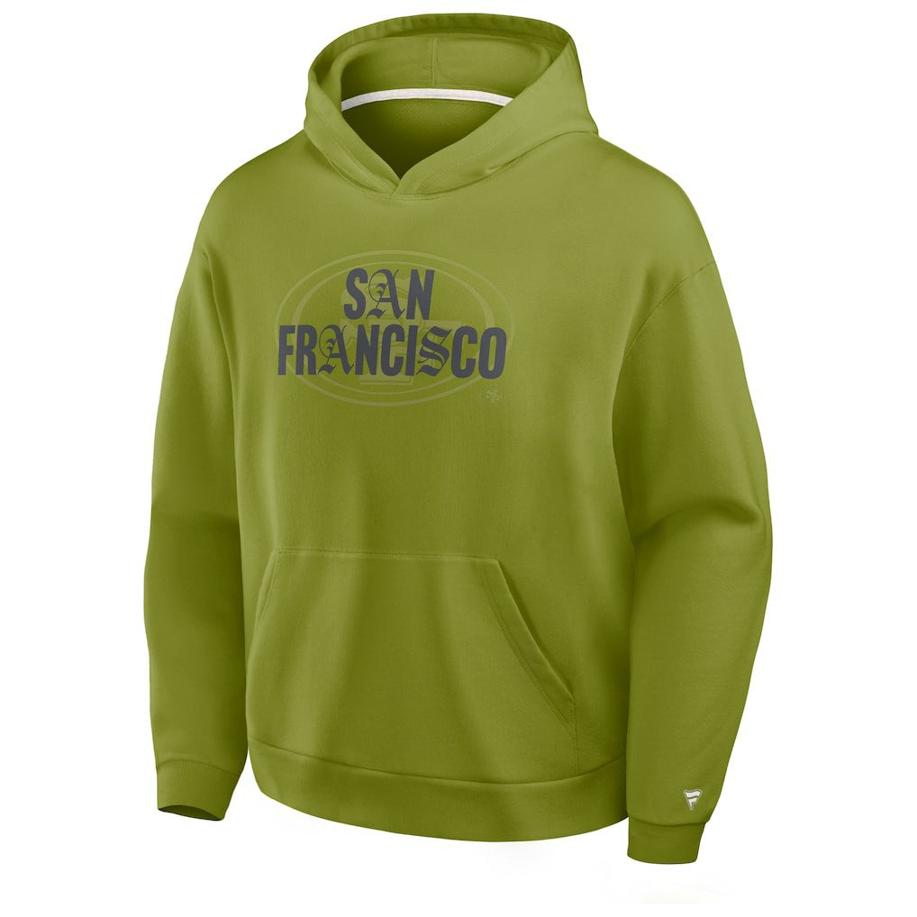 Fanatics San Francisco 49ers Oversized Type Play Location Hoodie Green
