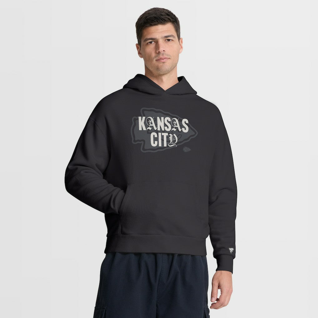 Fanatics Kansas City Chiefs Oversized Type Play Location Hoodie Black