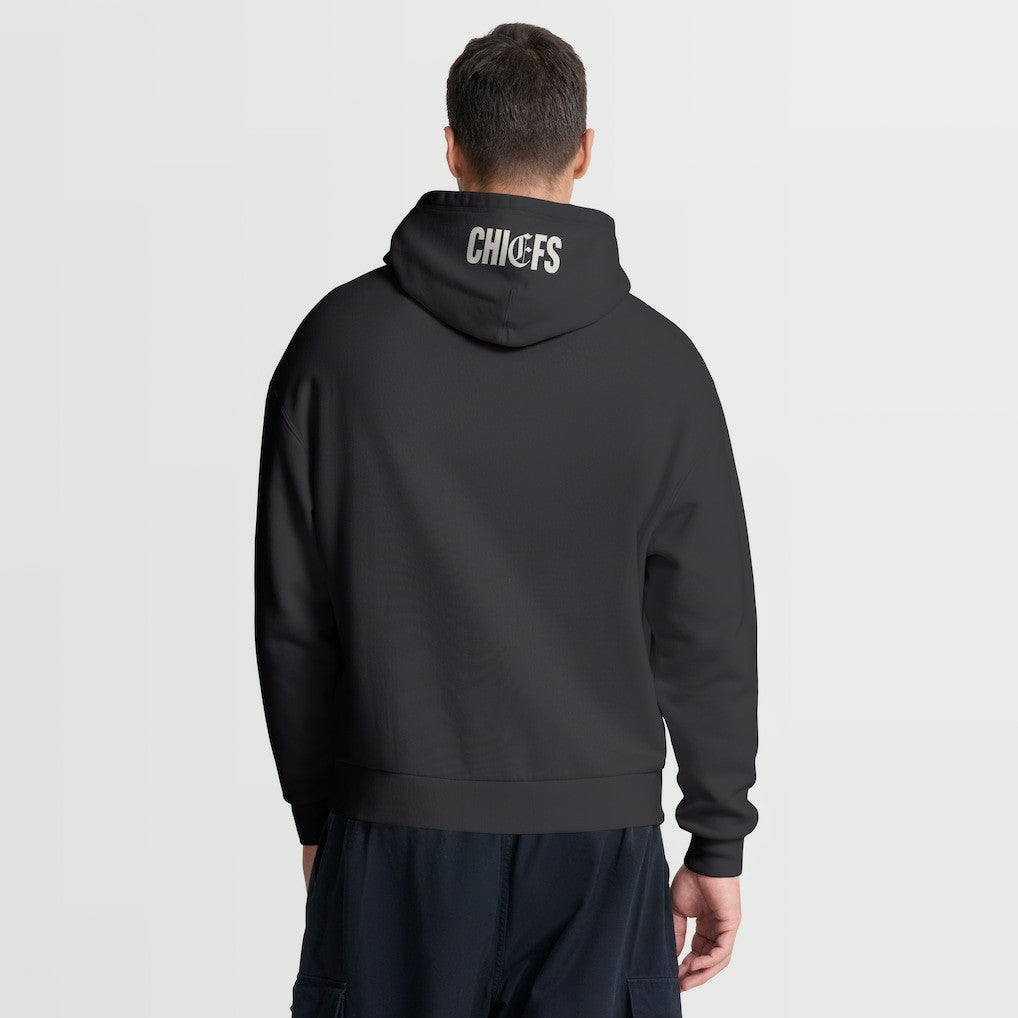 Fanatics Kansas City Chiefs Oversized Type Play Location Hoodie Black