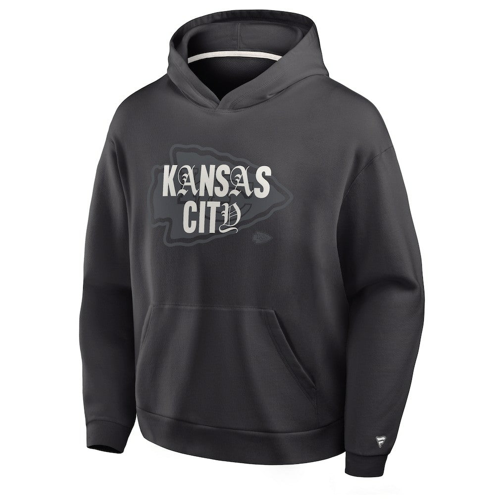 Fanatics Kansas City Chiefs Oversized Type Play Location Hoodie Black
