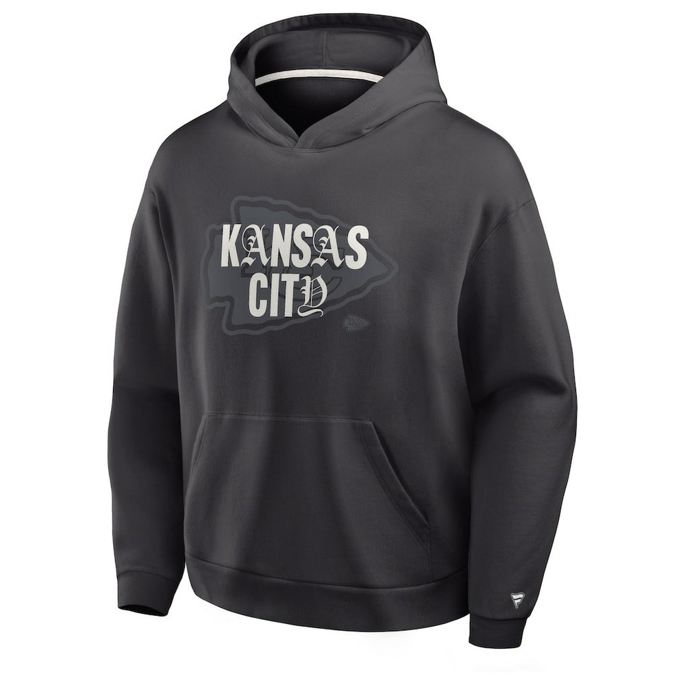 Fanatics Kansas City Chiefs Oversized Type Play Location Hoodie Black