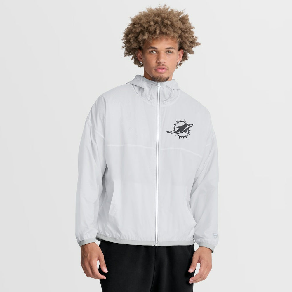 Fanatics Miami Dolphins Type Play Down Full-Zip Jacket White