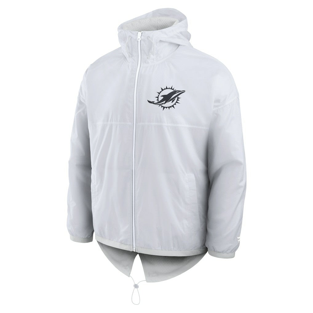 Fanatics Miami Dolphins Type Play Down Full-Zip Jacket White