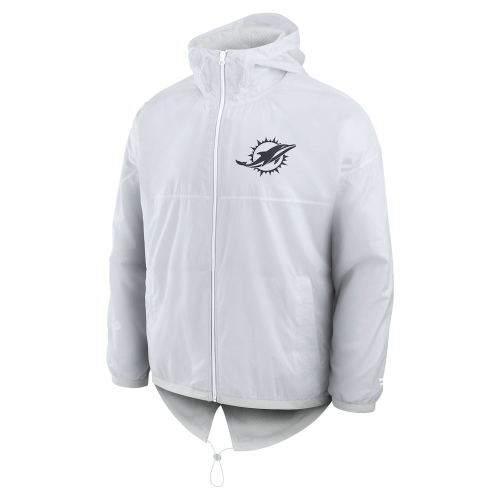 Fanatics Miami Dolphins Type Play Down Full-Zip Jacket White