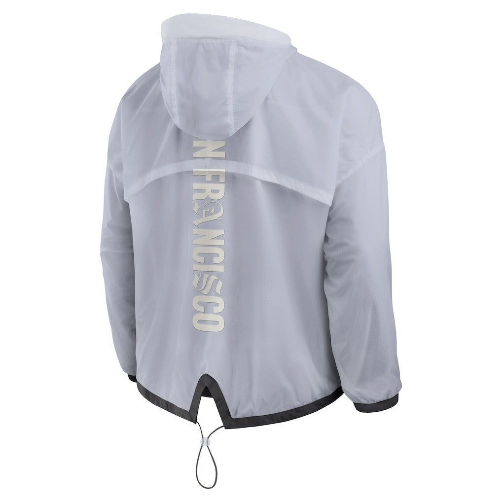 Fanatics San Francisco 49ers Type Play Down Full-Zip Jacket White