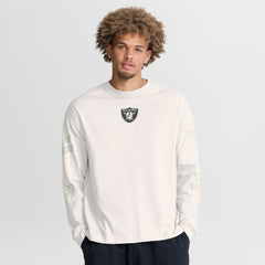 Fanatics Las Vegas Raiders Oversized Type Play Long Sleeve T-Shirt Gray