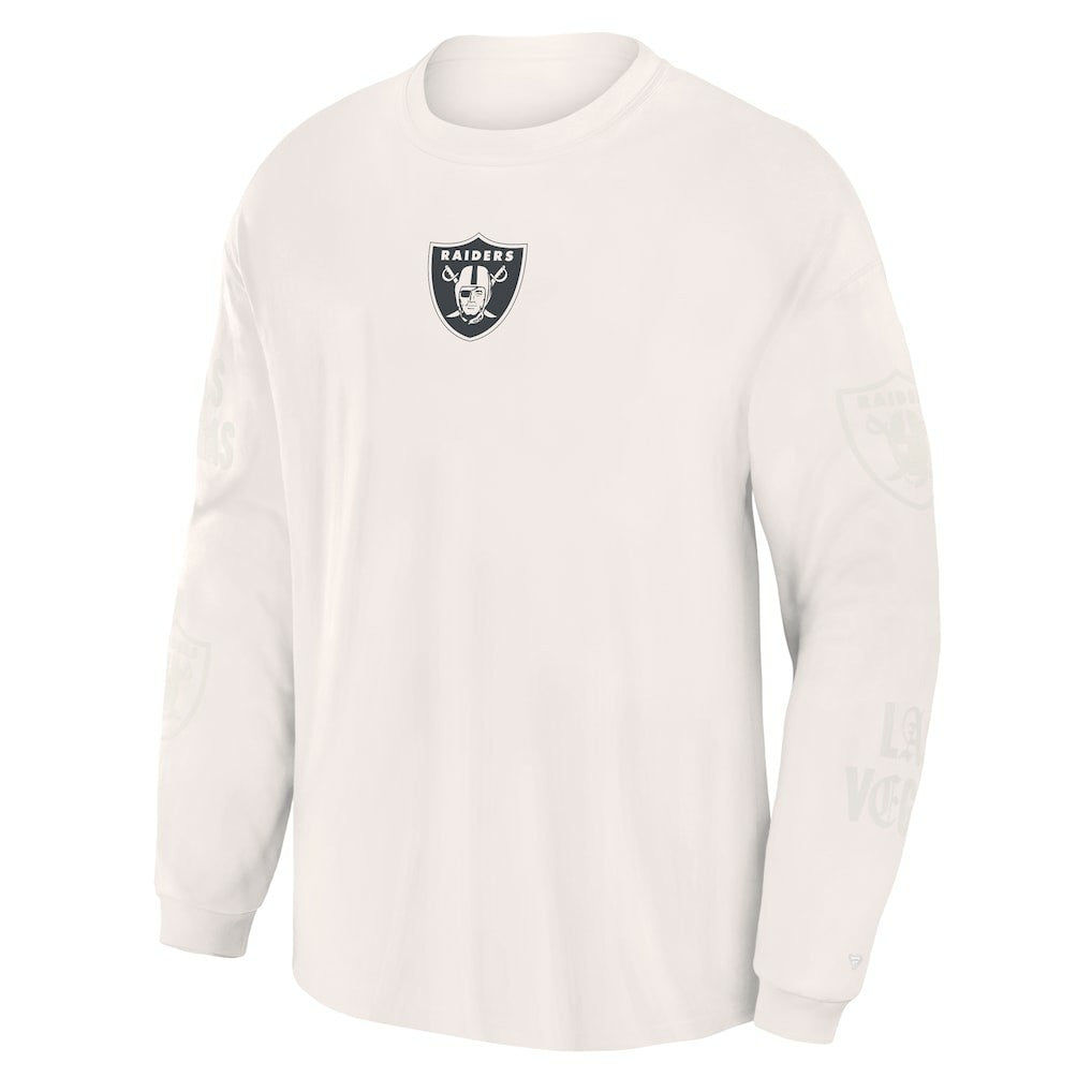 Fanatics Las Vegas Raiders Oversized Type Play Long Sleeve T-Shirt Gray